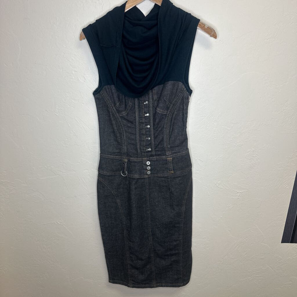 denim dress fabric top