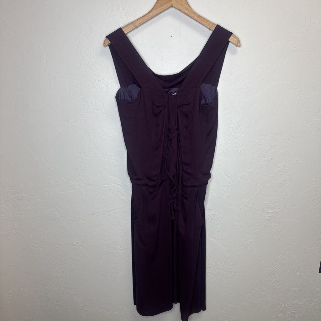 sleeveless with front ruffle