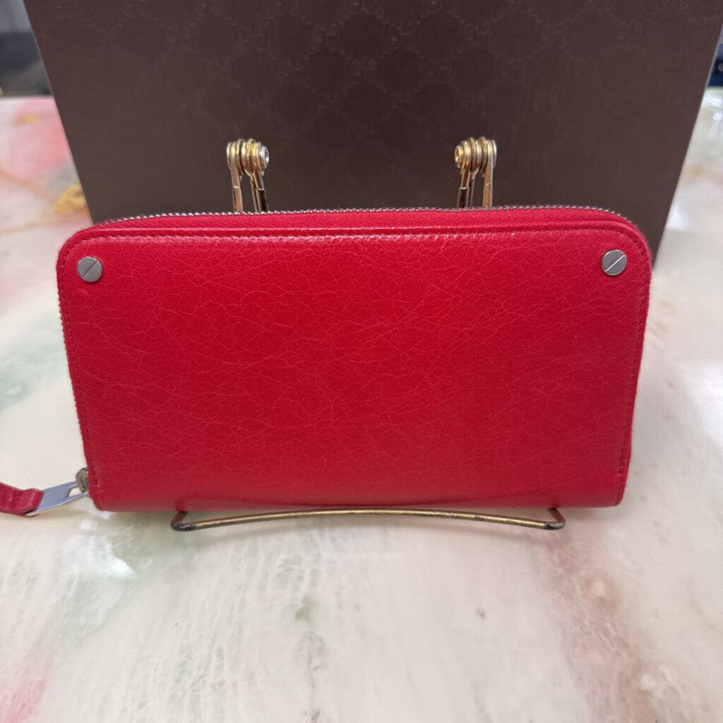 Red continental wallet