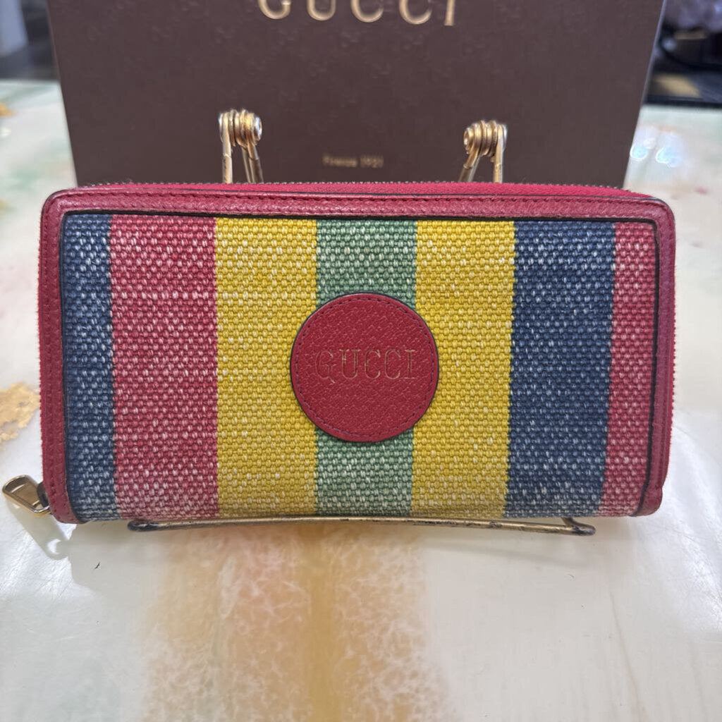Rainbow leather wallet
