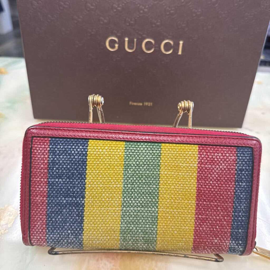 Rainbow leather wallet