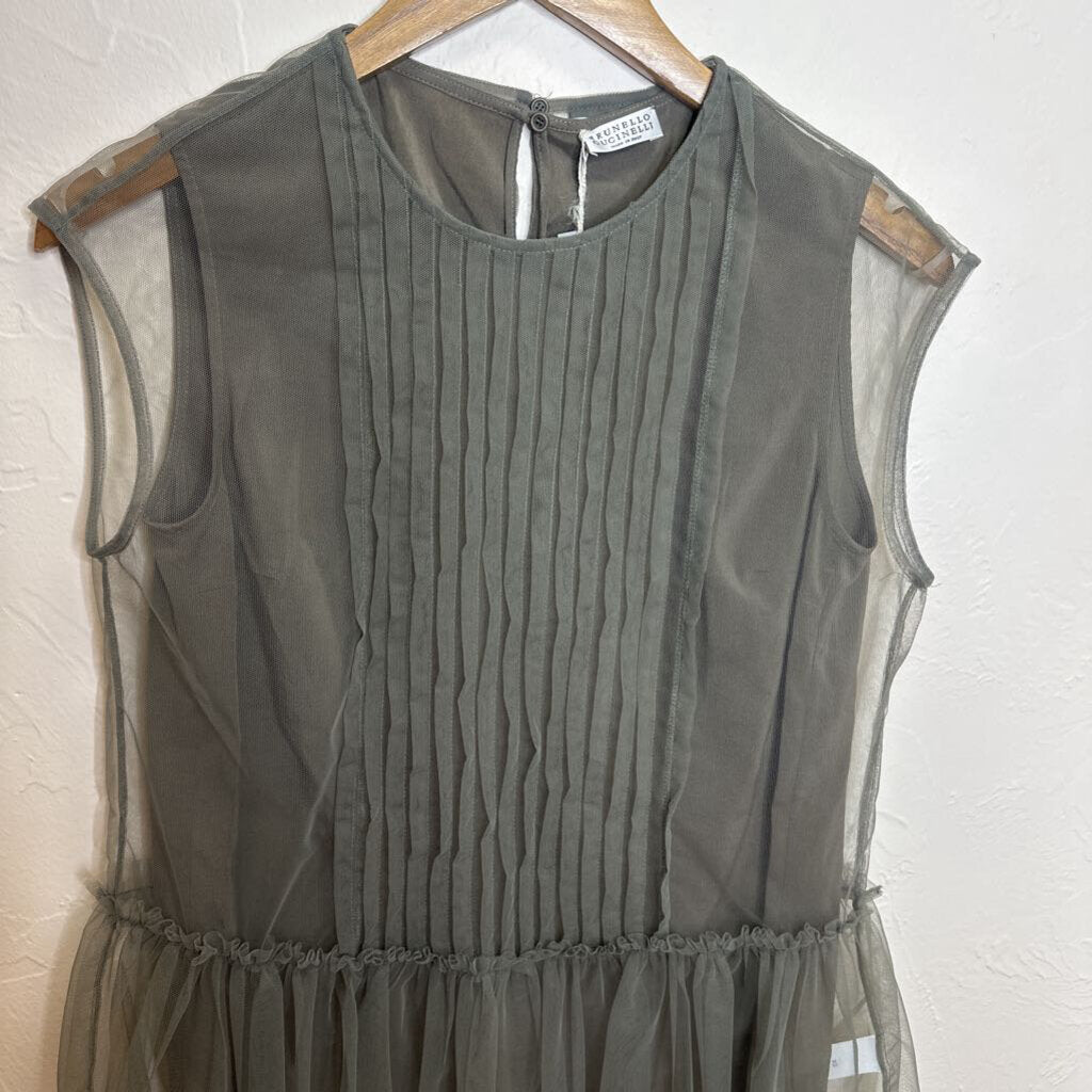 Sheer sleeveless top