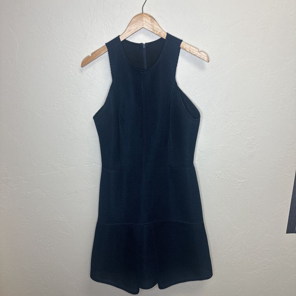 Blue sleeveless cocktail dress