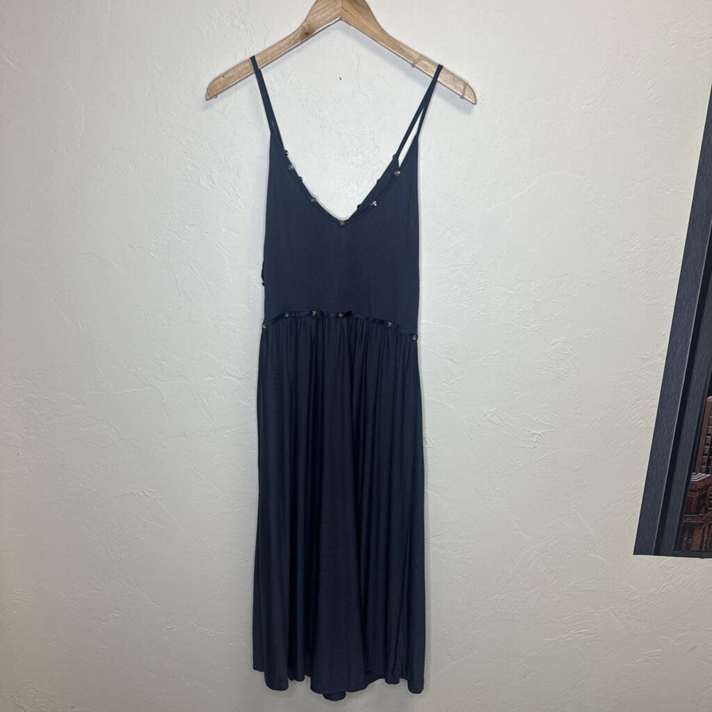 Black silk cocktail dress