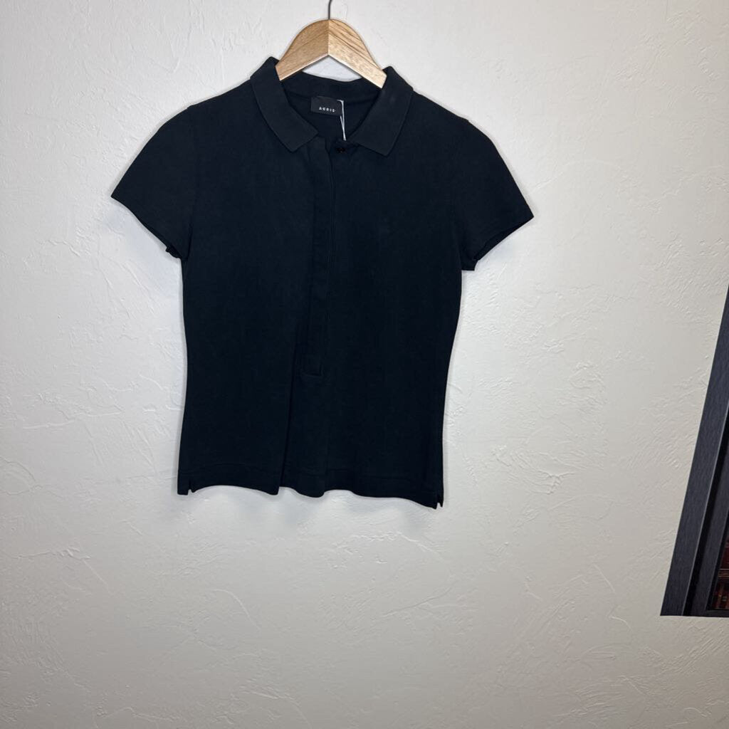 Black s/s polo