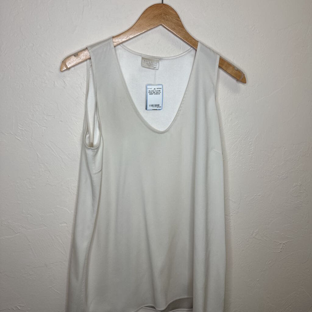 White Silk tank