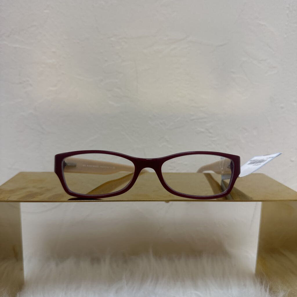 Crimson and Plaid Frames