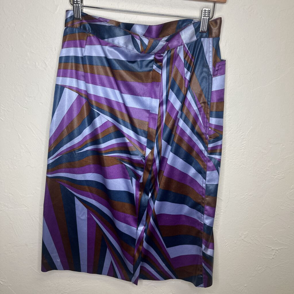Multi Color Graphic Print Skirt
