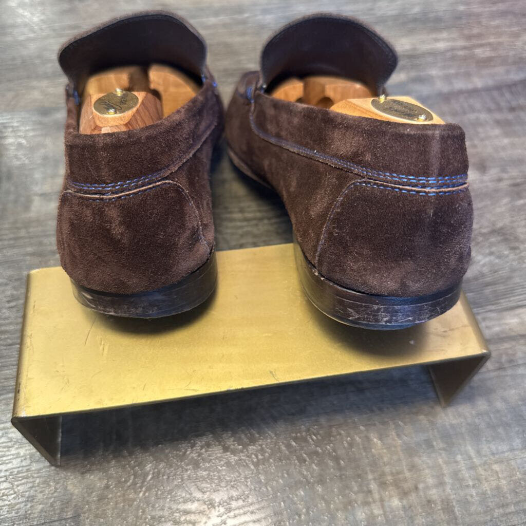 Brown Velvet Loafers