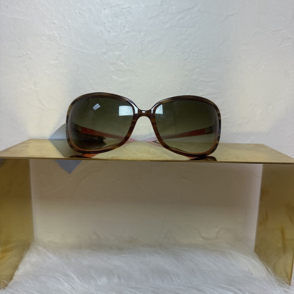 Brown/Pink Wrap Sunglasses