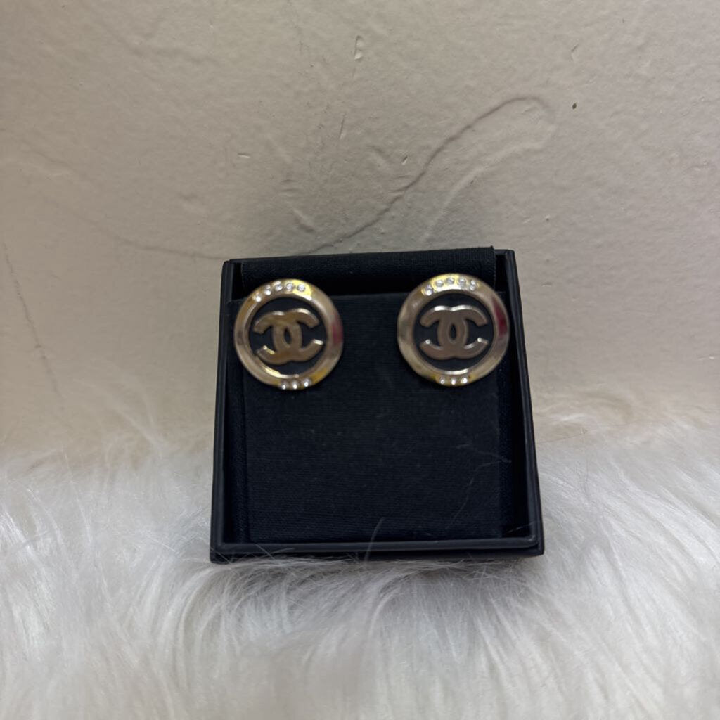 SIlver Black Clip Ons