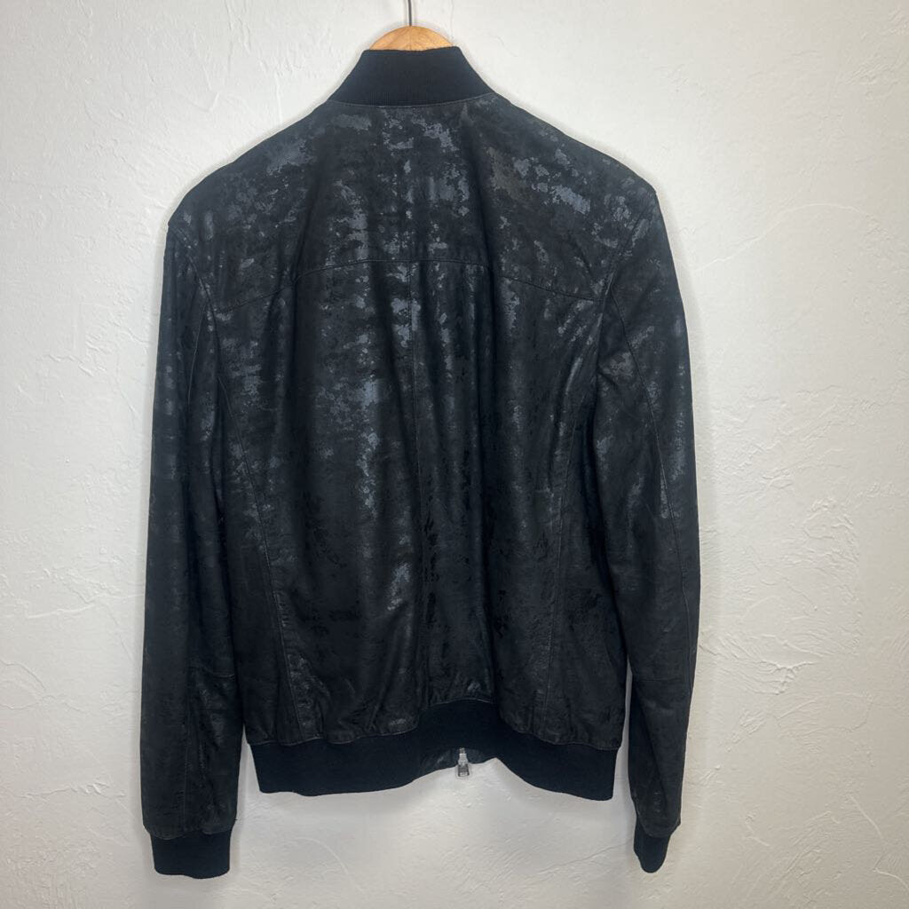 Goat Leather Bomber Jacket