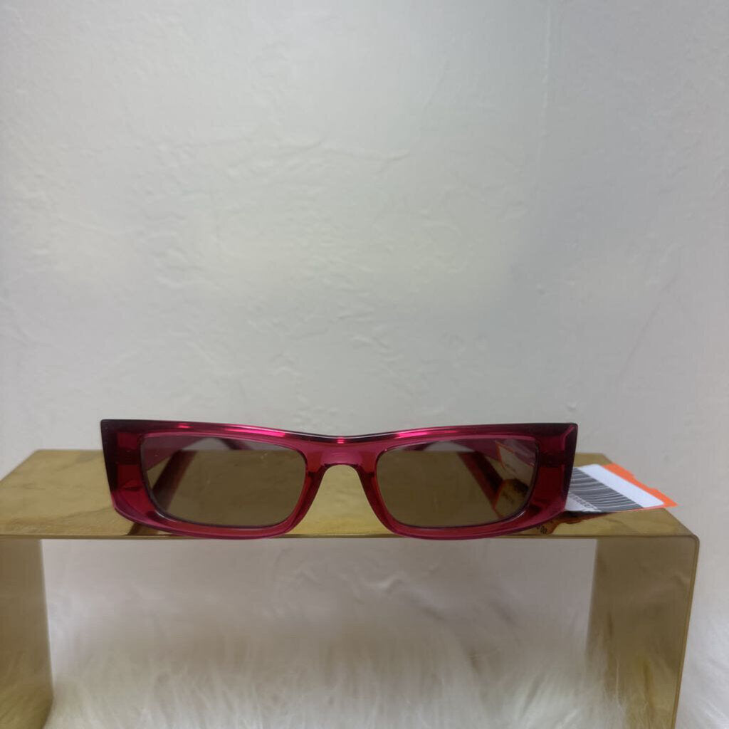 Pink Square Mirrored Sunglasses