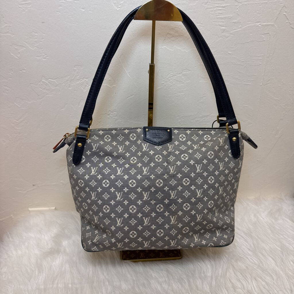 Navy Leather/Grey Denim Mini Lin Idylle Ballade PM