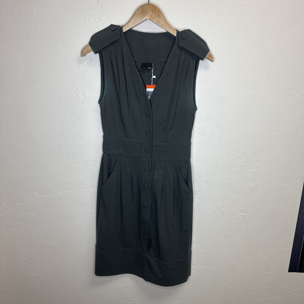 Dk Olive Sleeveless Dress