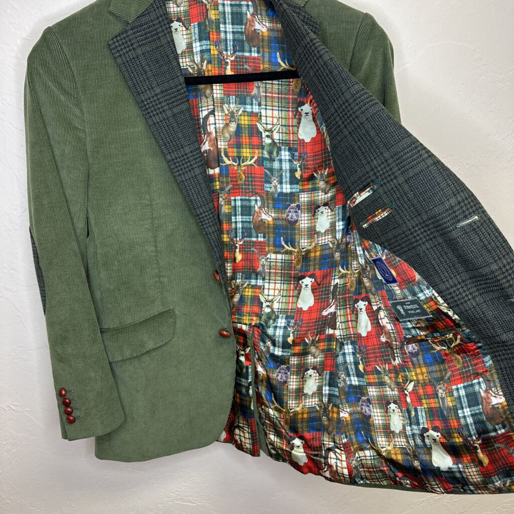 Custom Green Wool Blazer