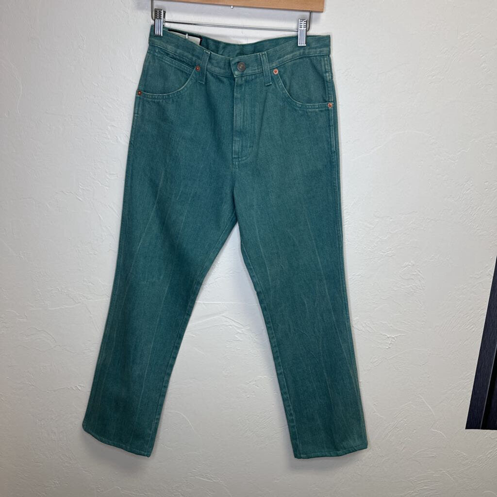 Green High Waisted Jeans