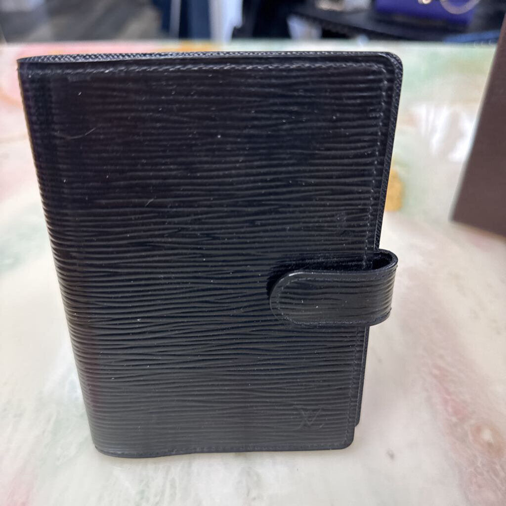 Black Epi Small Ring Agenda Cover