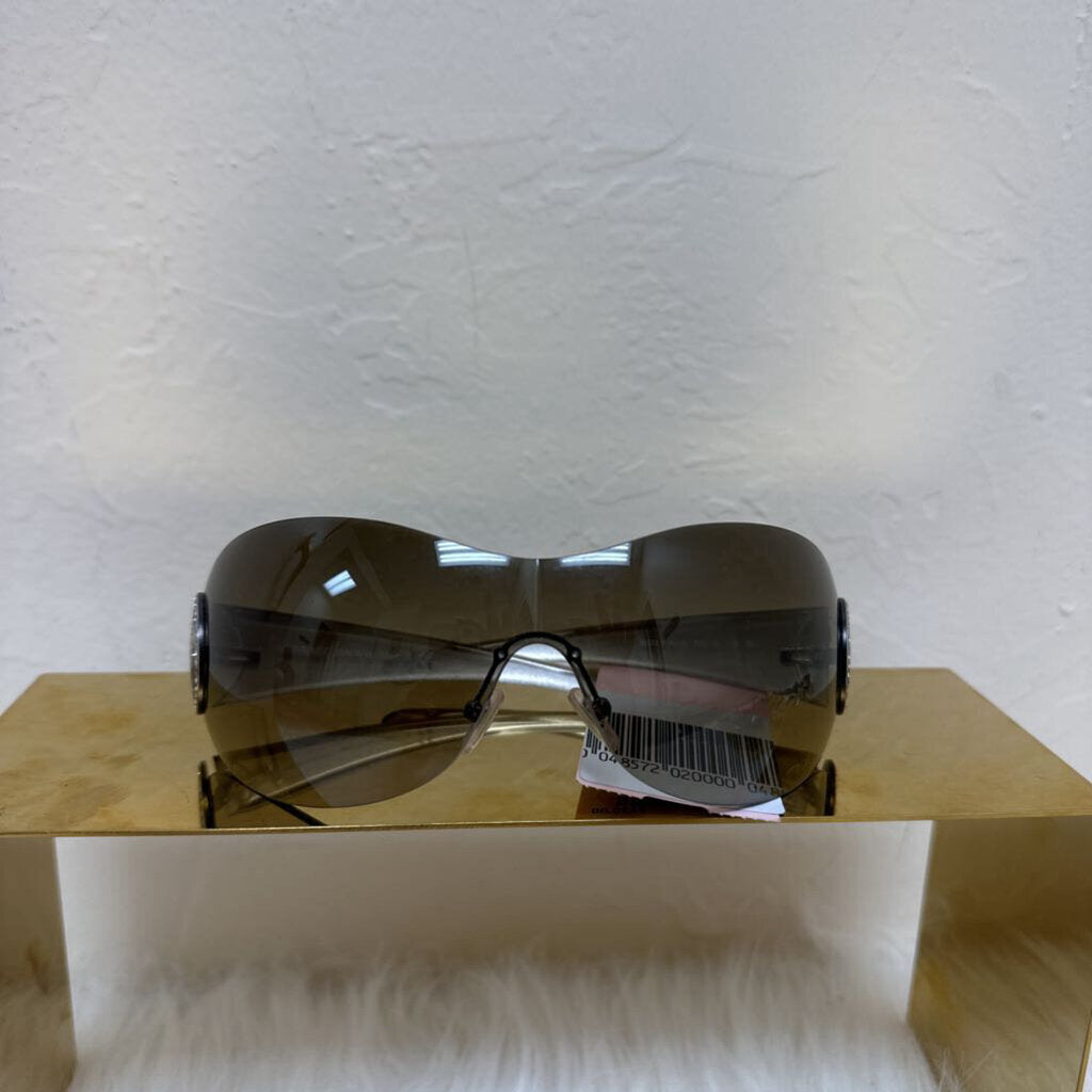 Diamonte Medusa Shield Sunglasses