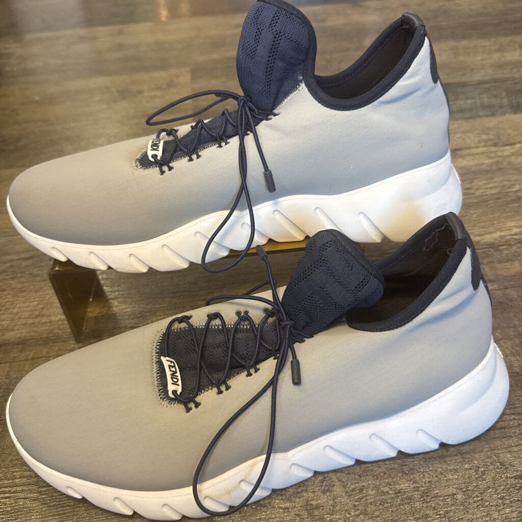 Grey Neoprene Sneakers