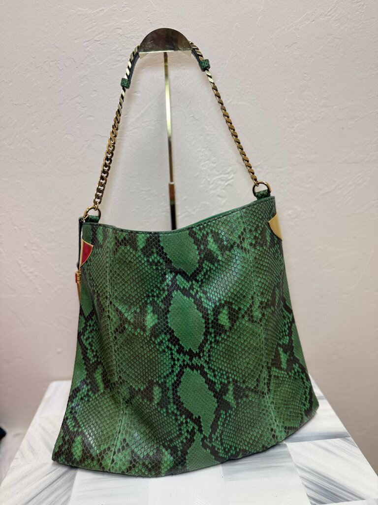 GUCCI Green Python Bag