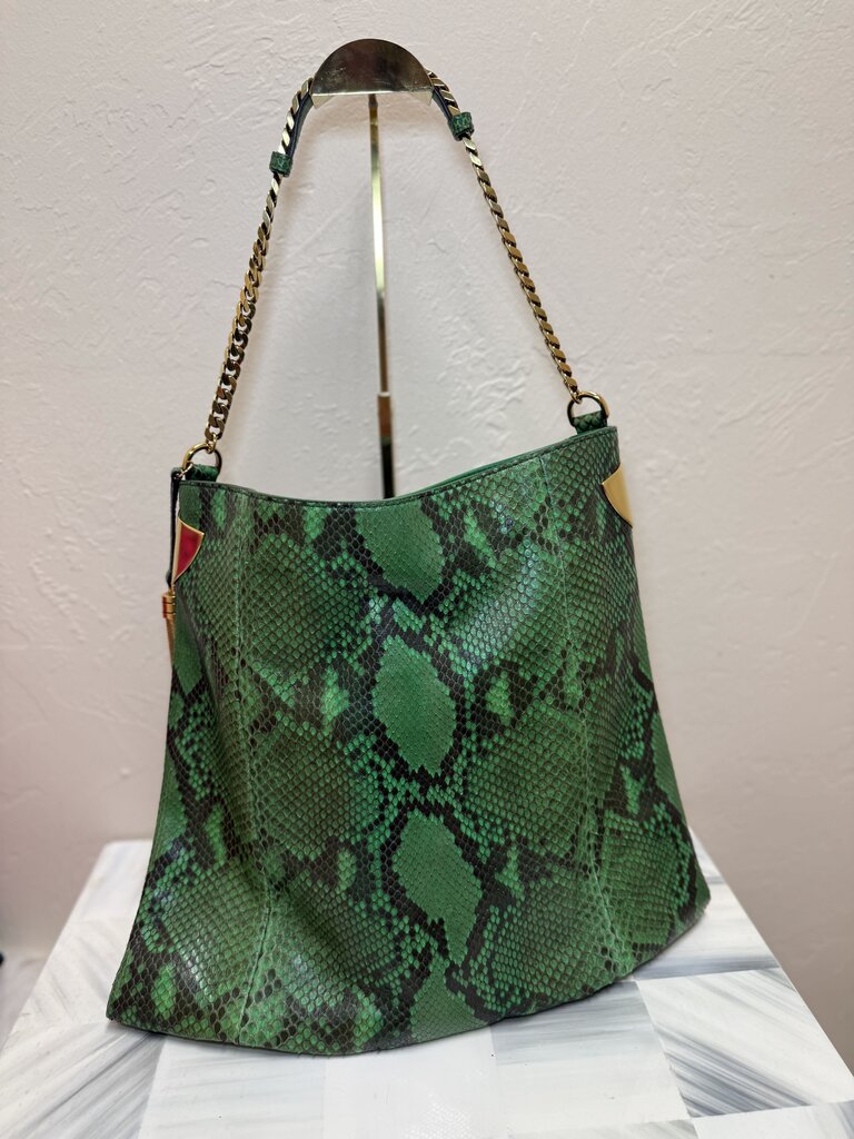 GUCCI Green Python Bag