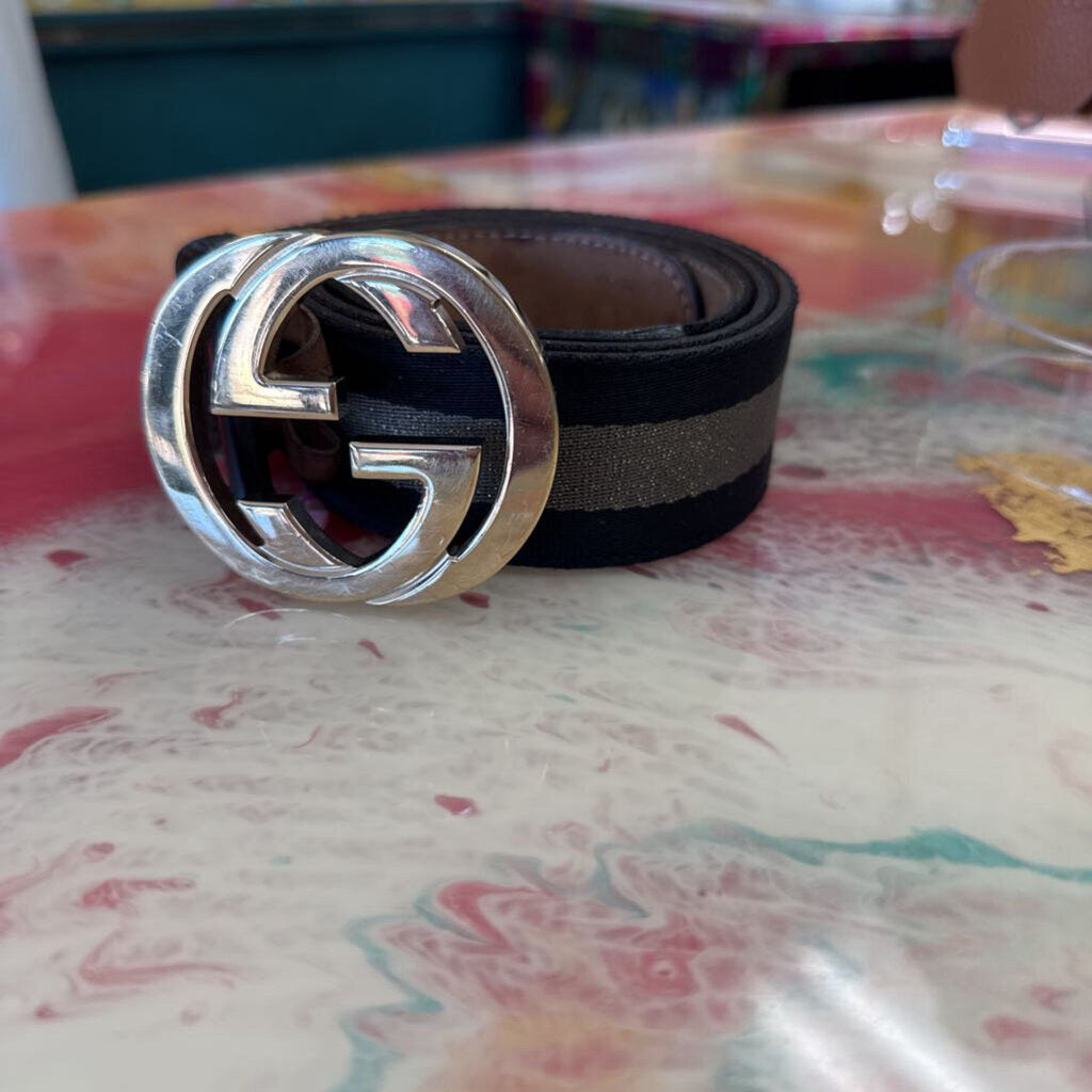 Woven Interlocking Canvas Belt