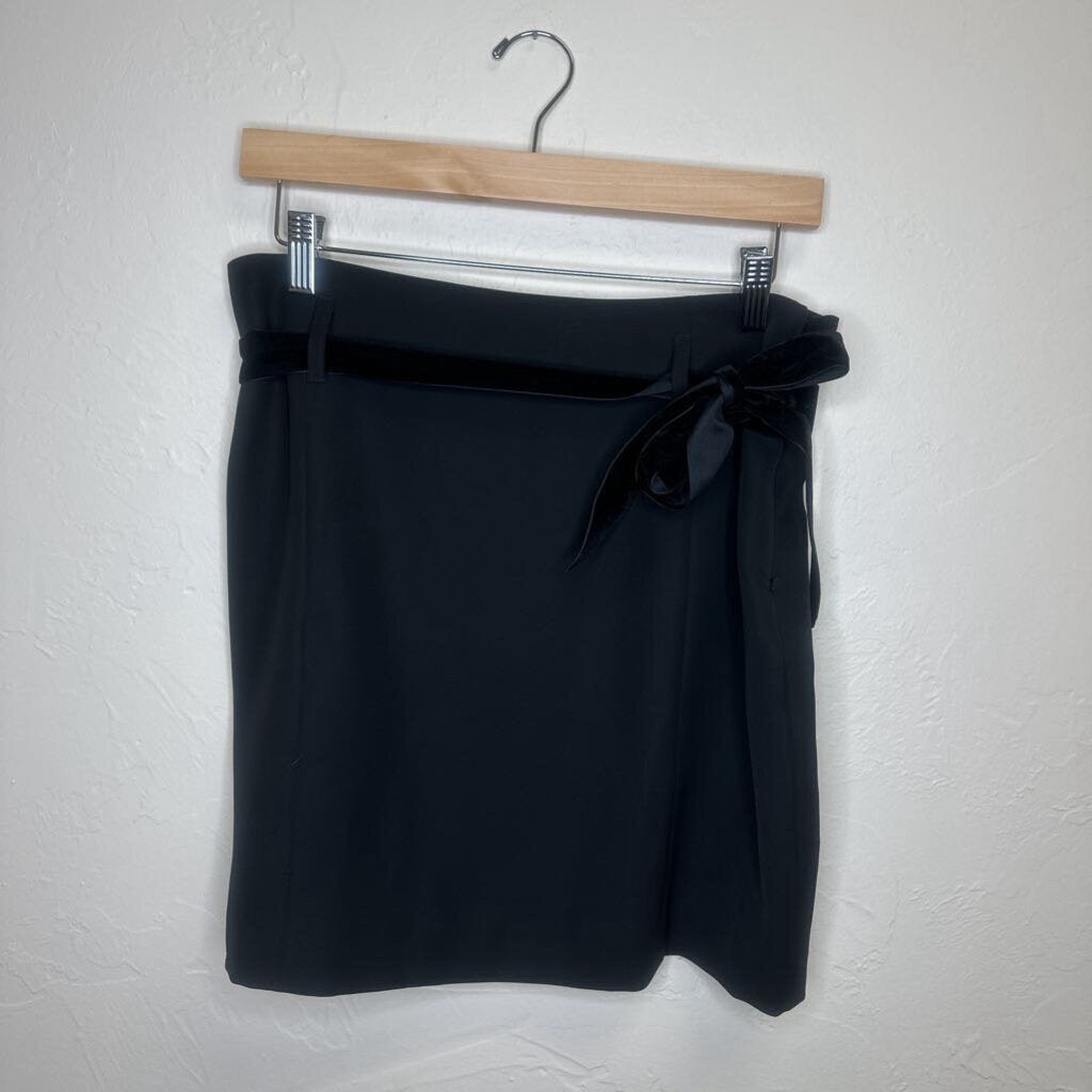 Black Mini Skirt with Bow