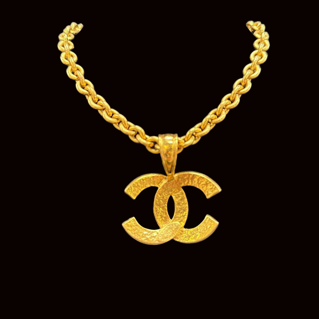 1994 24Karat Gold Plated CC Necklace