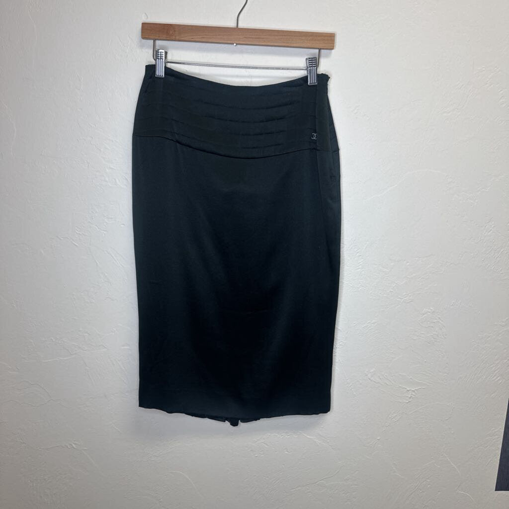 Black Silk Dress Skirt