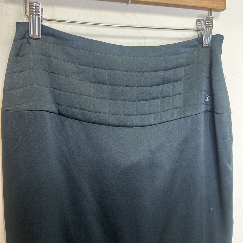 Black Silk Dress Skirt