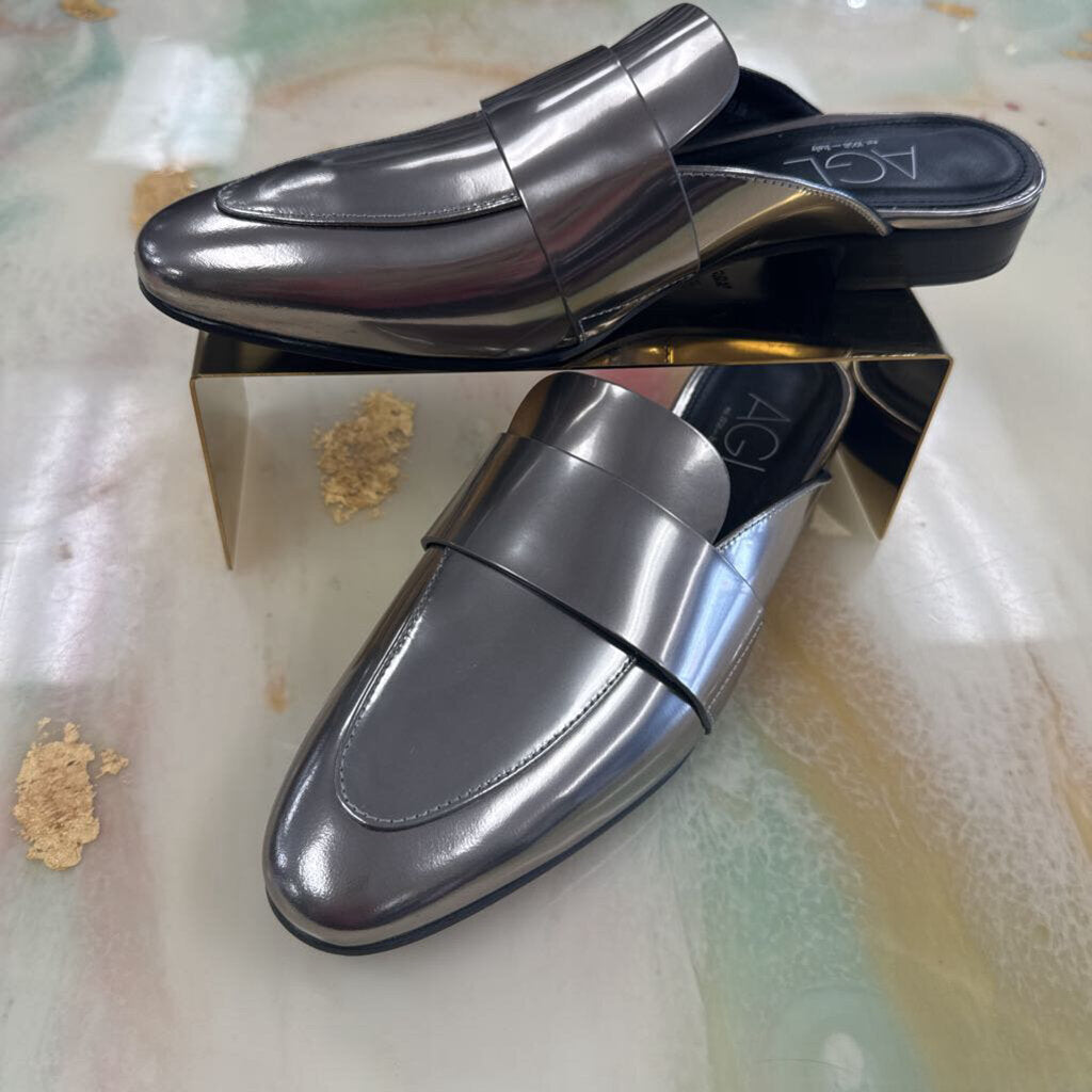 Metallic Slide Loafers