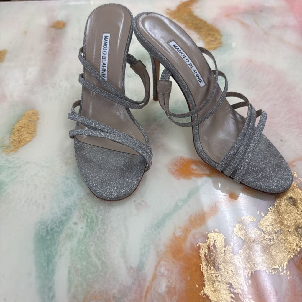 Manolo Blahnik Glitter Heels