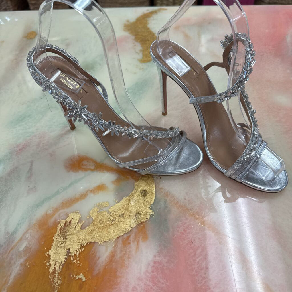 Manolo Blahnik Glitter Heels