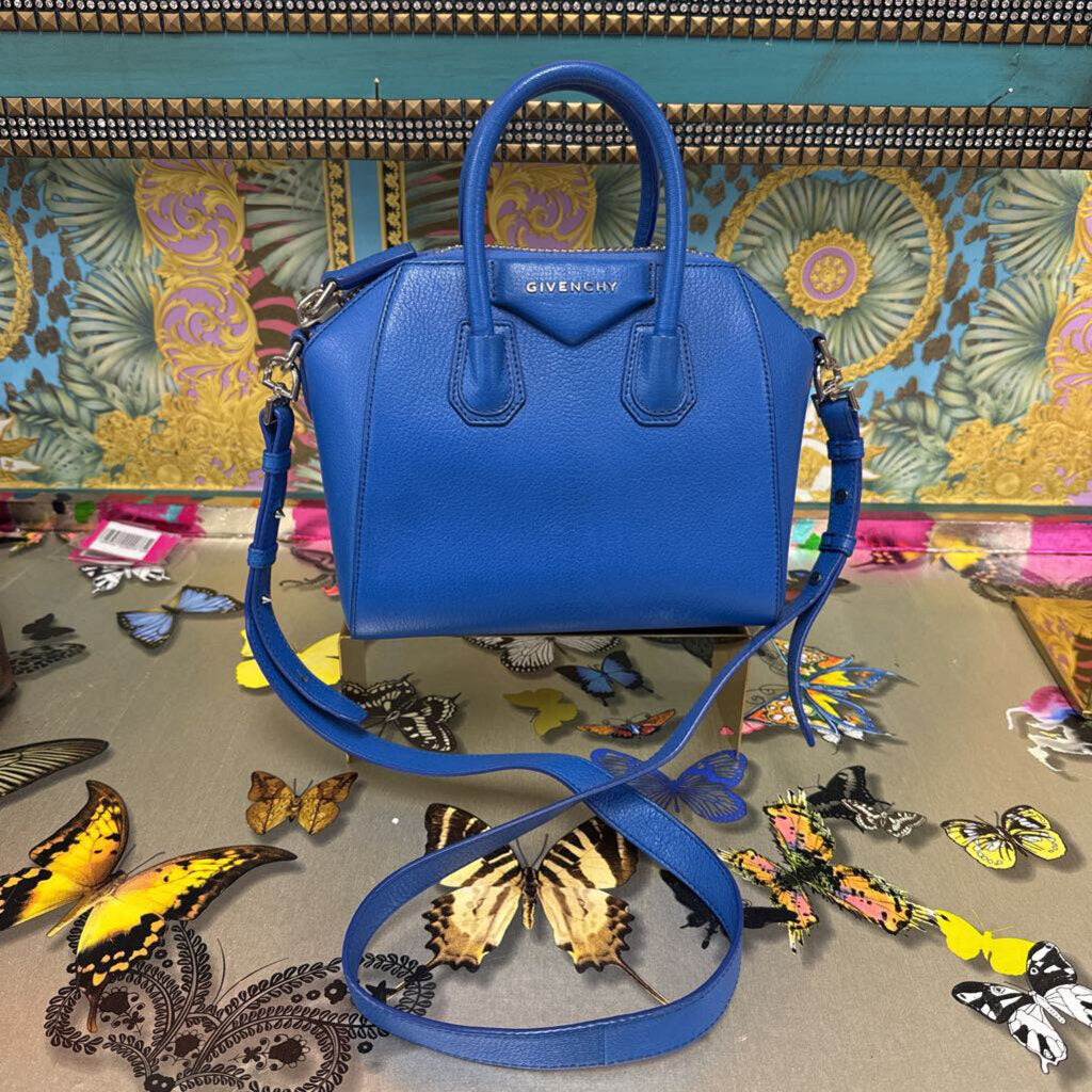 Givenchy Blue Leather Handbag