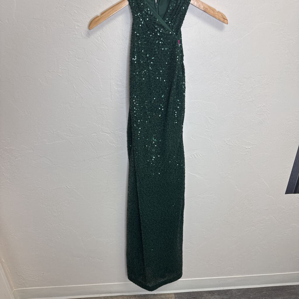Emerald Sequin Gown