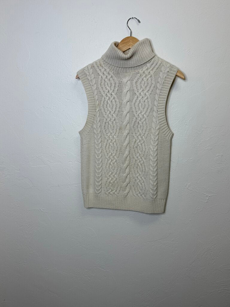 Sleeveless Turtleneck Sweater