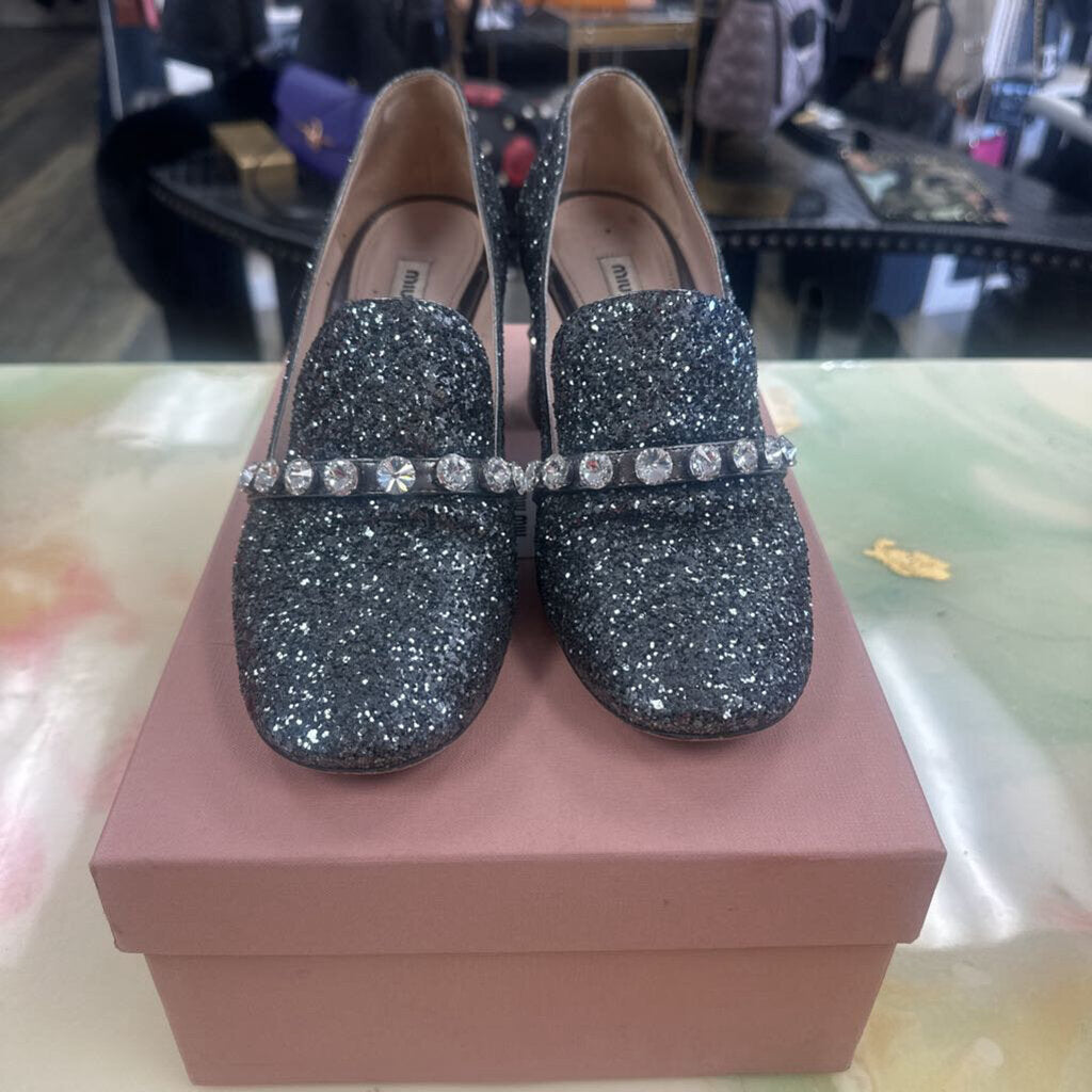 Miu Miu Glitter Heels