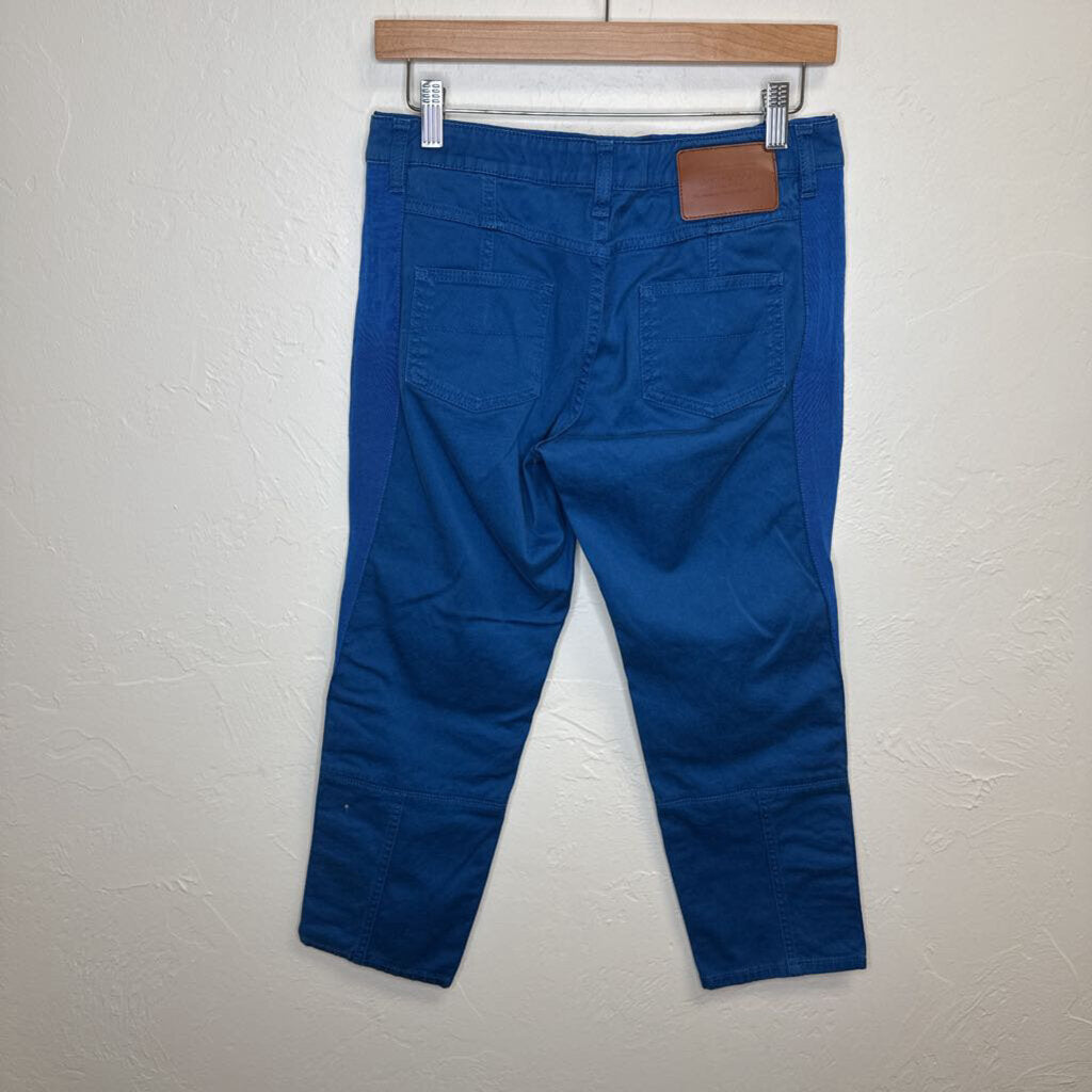 Cropped Mid Rise with Grosgrain Ribbon BLUE