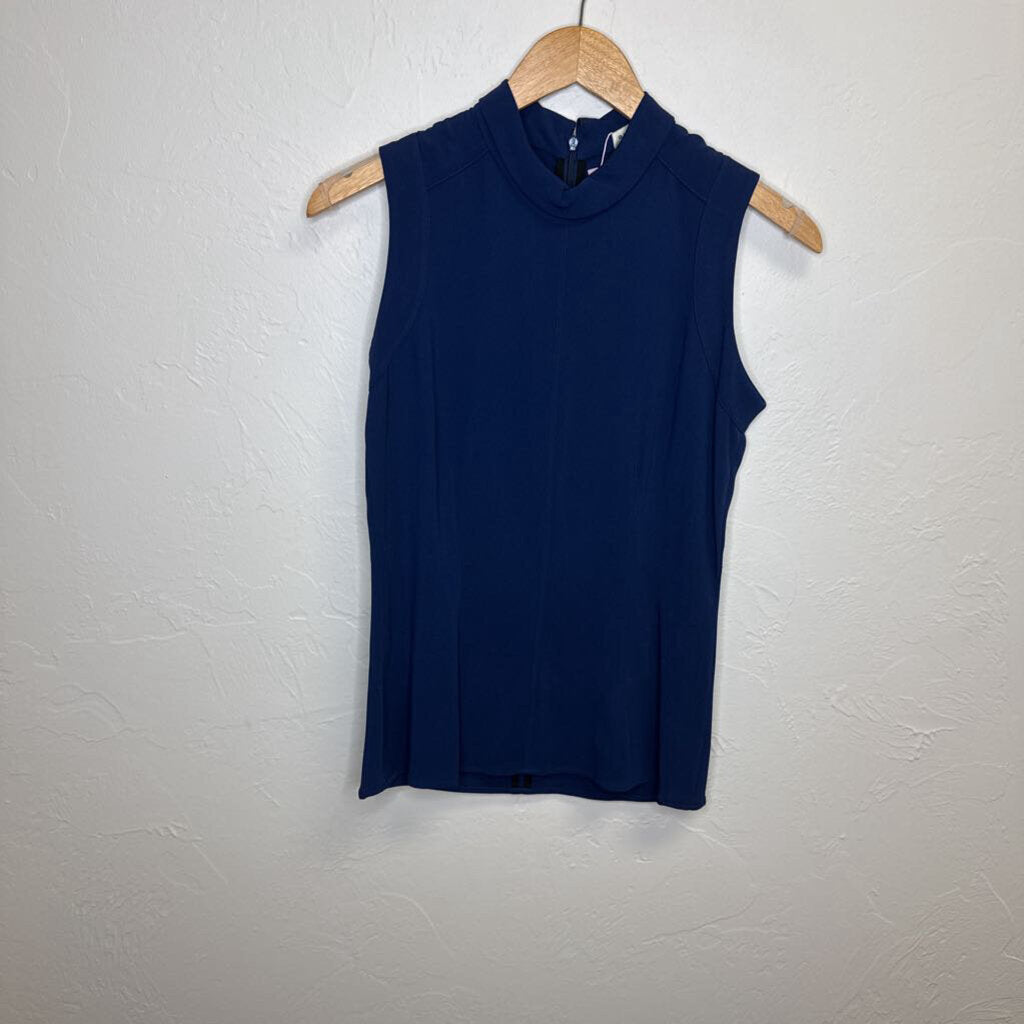 Navy Sleeveless Top