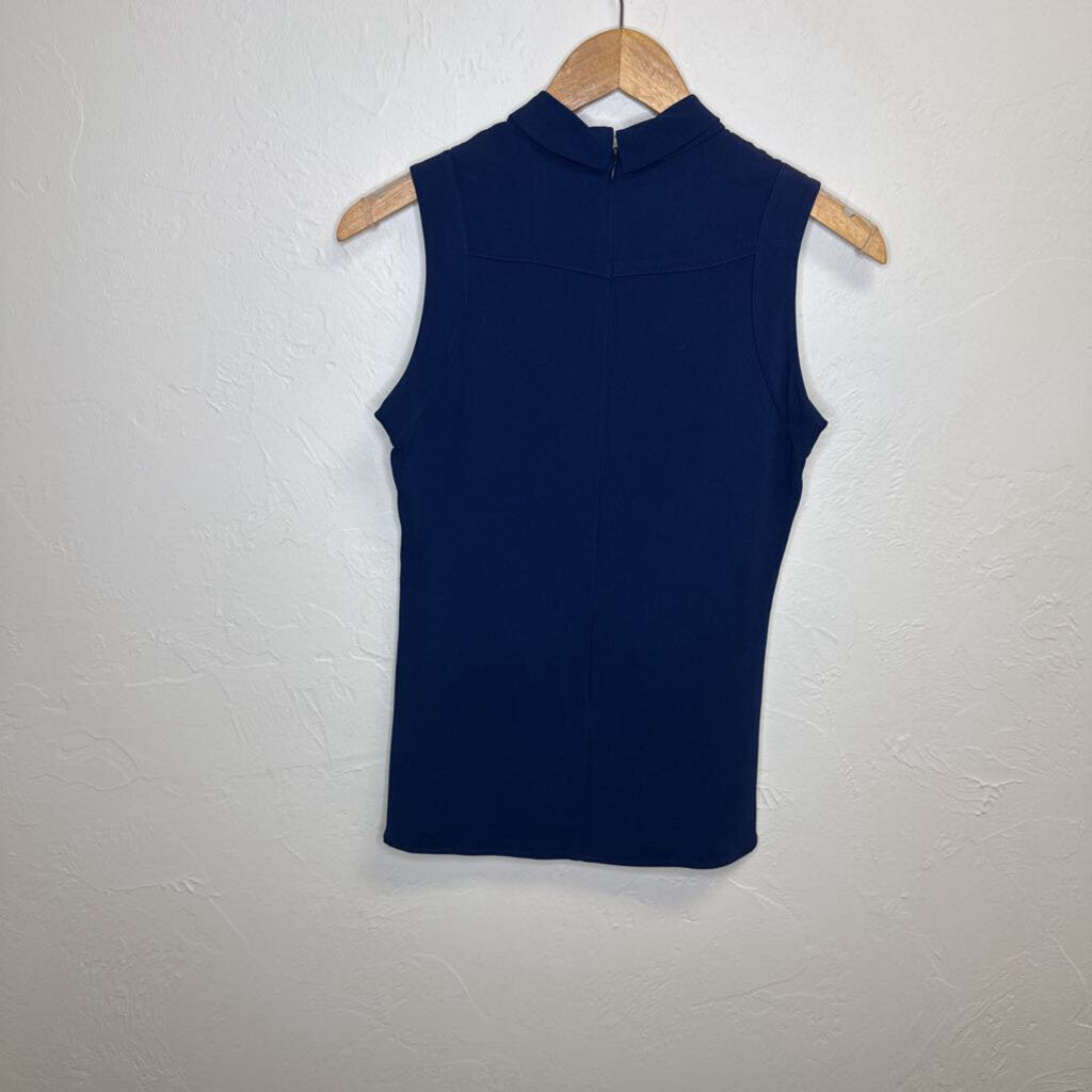 Navy Sleeveless Top