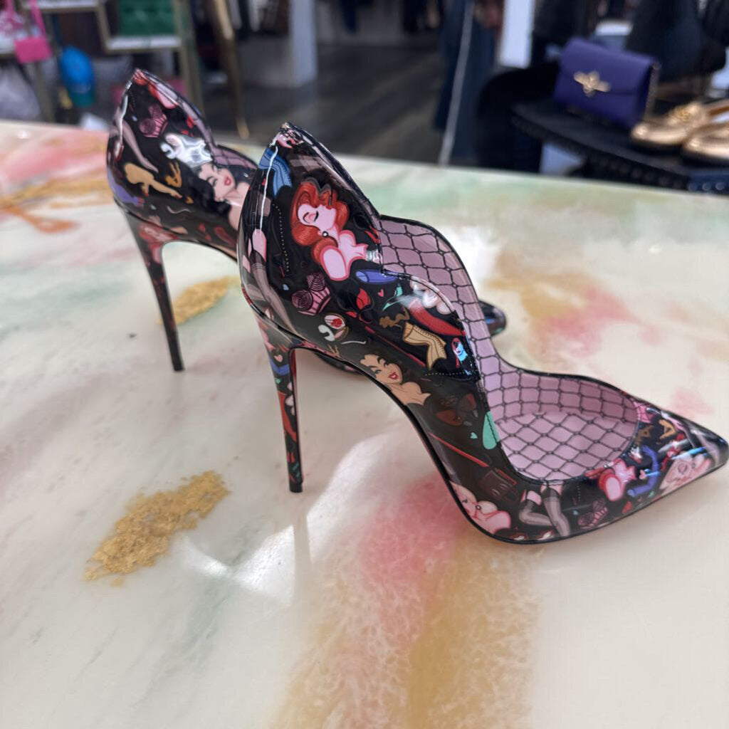 Christian Louboutin Floral Pattern High Heels