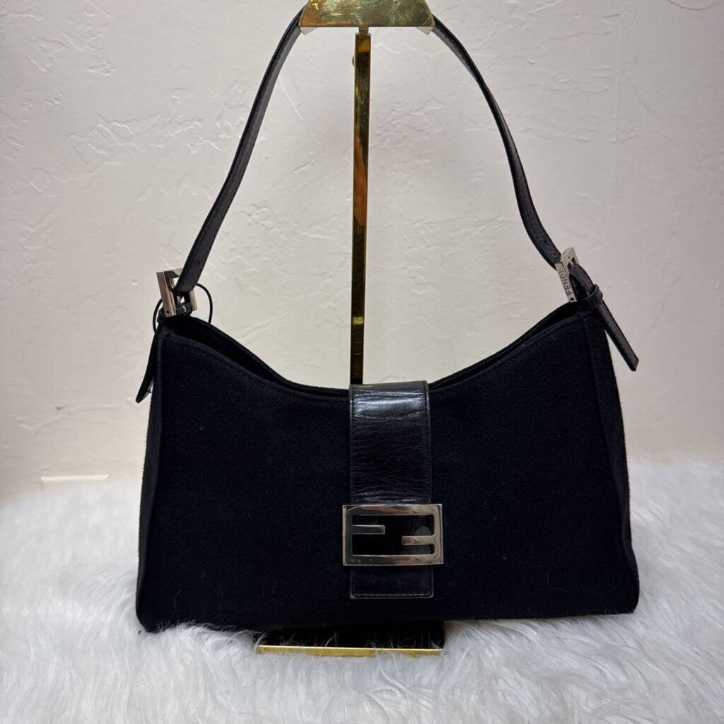 Calfskin Suede Baguette