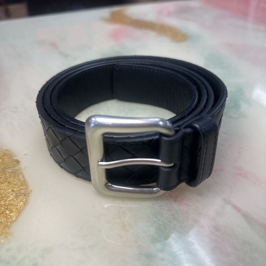 Intrecciato Weave Leather Belt