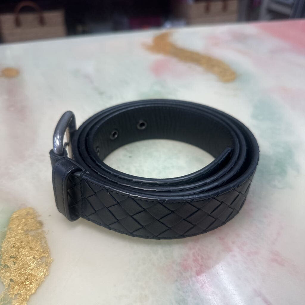 Intrecciato Weave Leather Belt