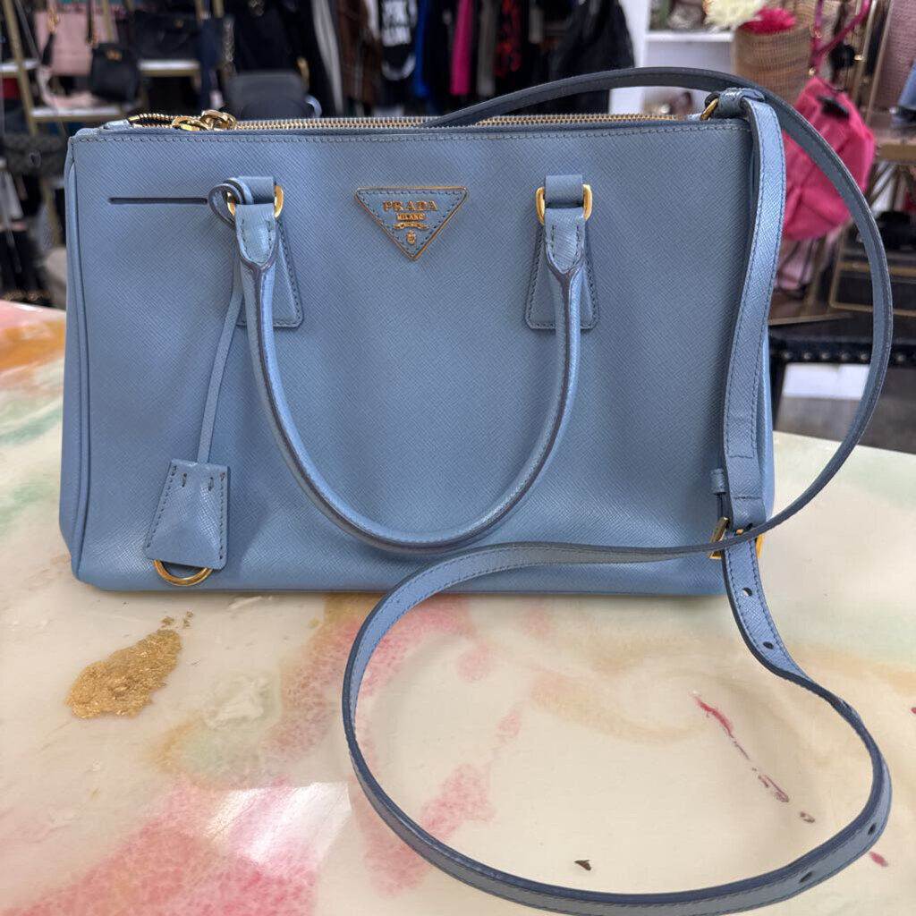 Cammeo Saffiano Lux Leather Galleria Double Zip