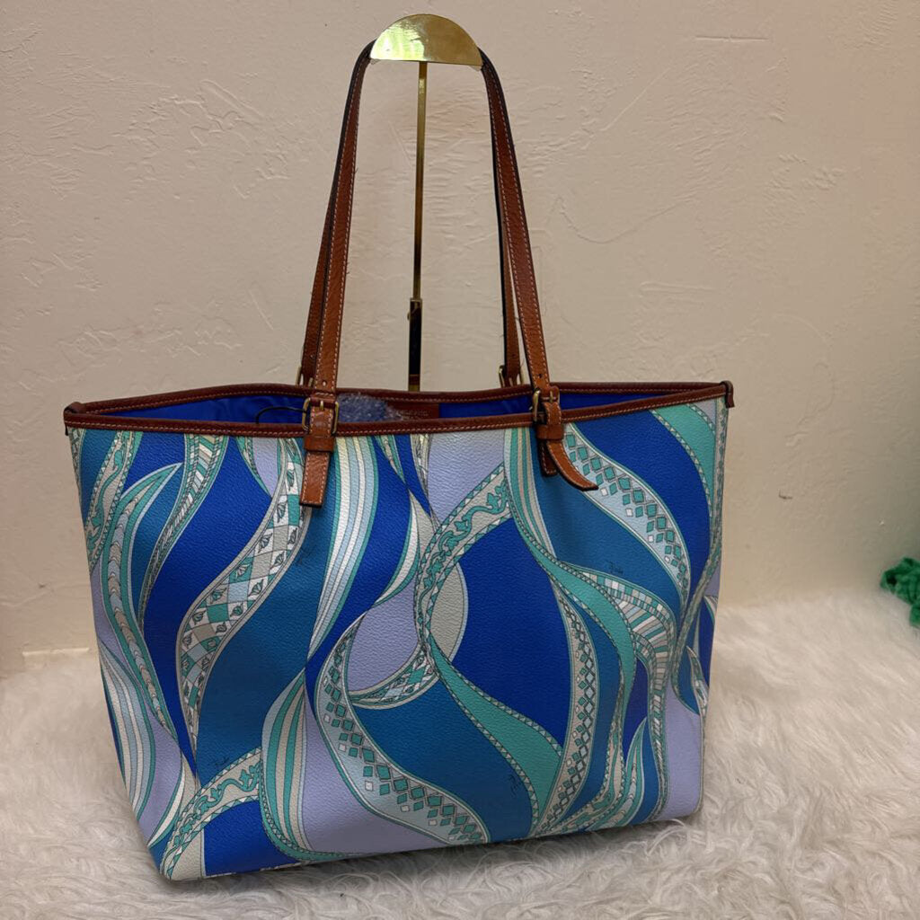 Coated Canvas Tote