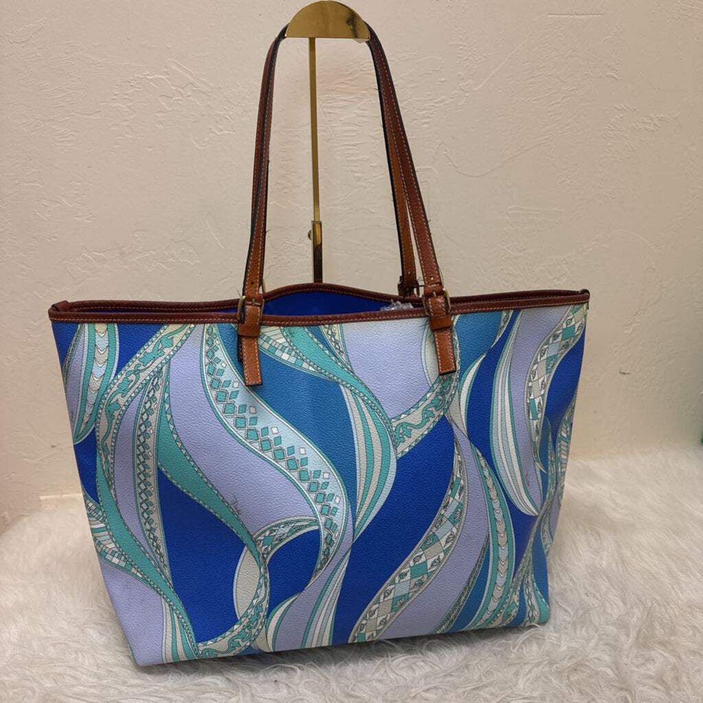 Coated Canvas Tote