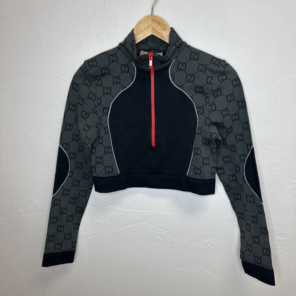 GG Cropped Stretch-Jacquard Jacket