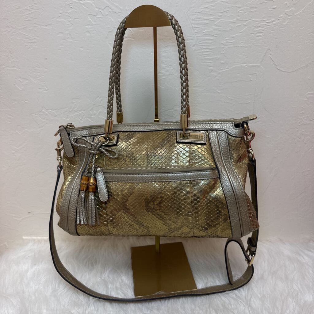 Bella Gold Python 2-Way Bag